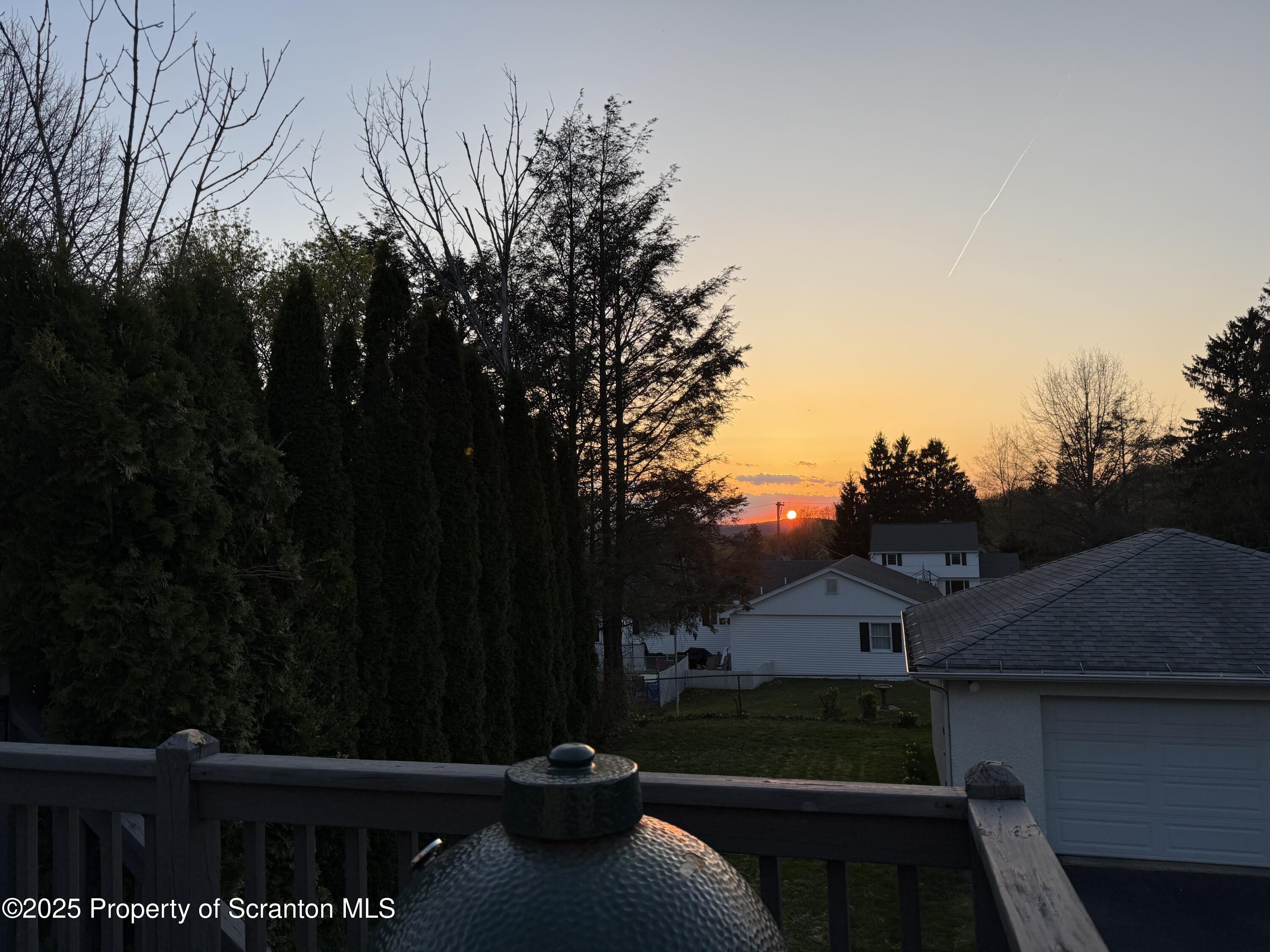 505 Main Avenue Clarks Summit, PA 18411 - Photo 48 of 76 sunset view off deck
