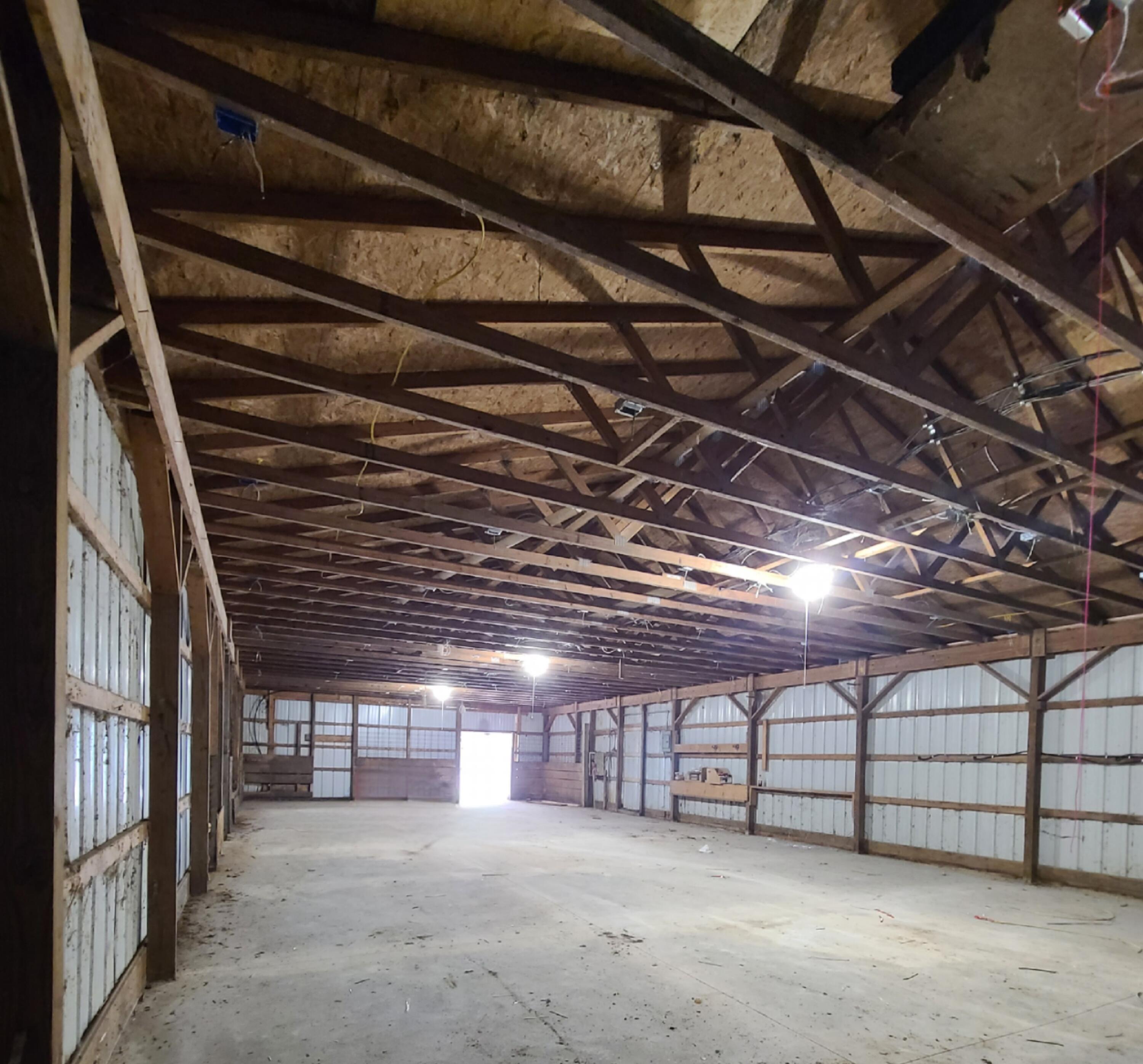 7607 Pendell Road Middleton, MI 48856 - Photo 46 of 47 Interior of pole barn
