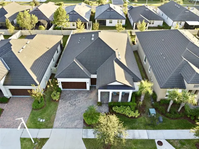 a view of a street with a building in the background
