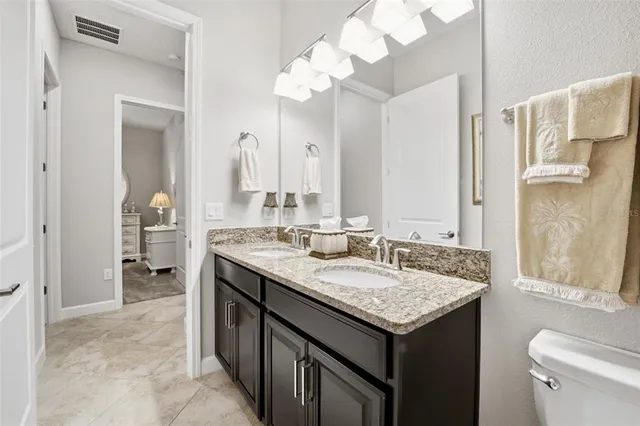 a view of a lake with a city view