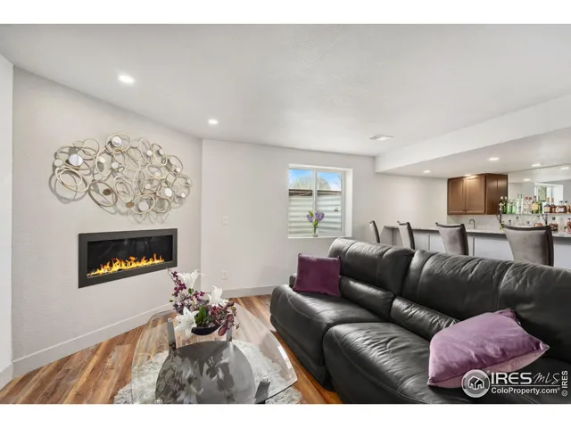 a bedroom with a bed and furniture