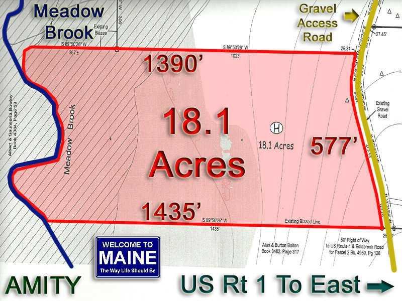 Lot 8 Access Road Amity, ME 04471 - Photo 2 of 4 Land. Warranty Deed.