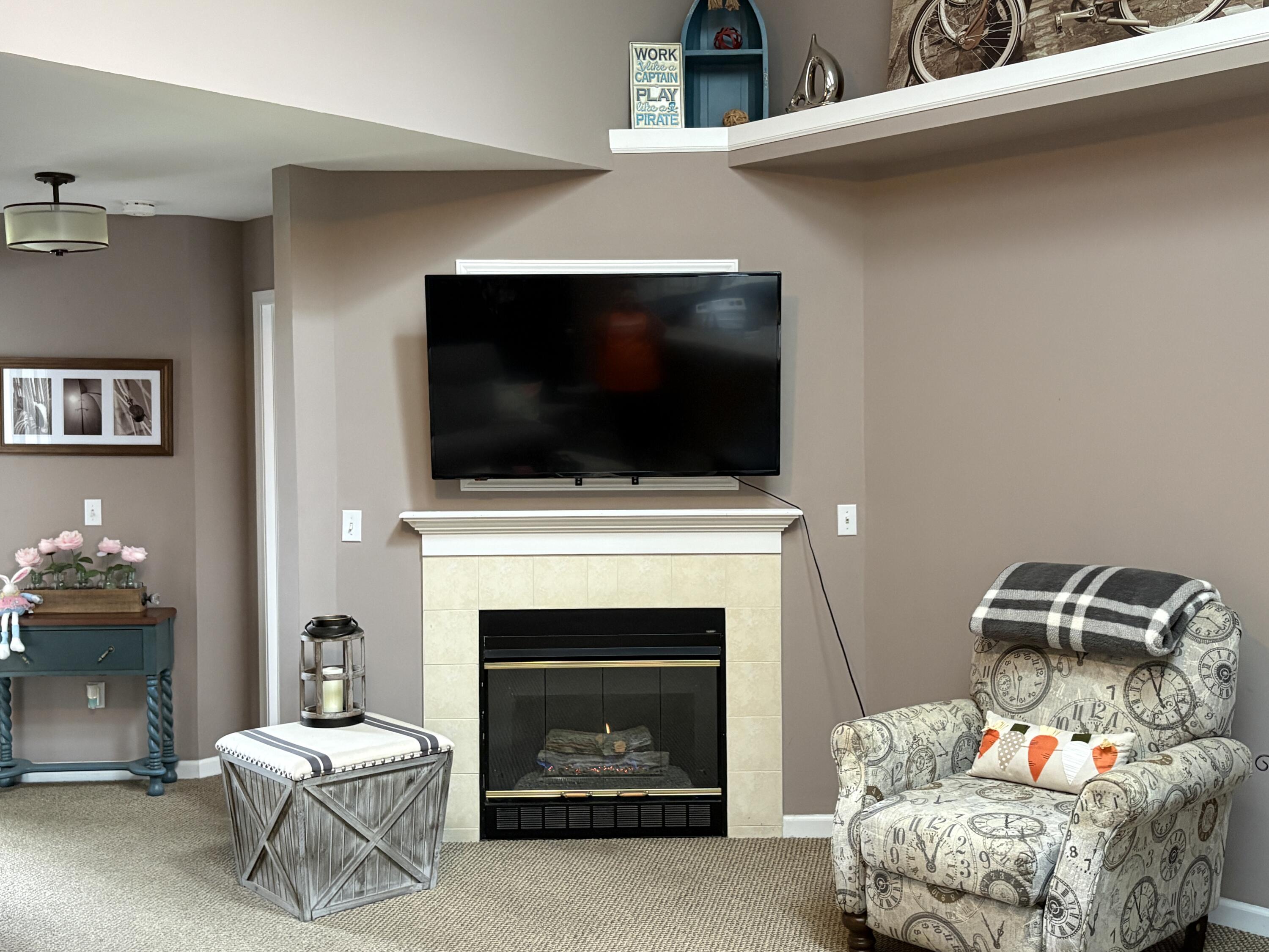 321 Davis Street, Unit 2 Elkhorn, WI 53121 - Photo 8 of 18 Living Room Fireplace