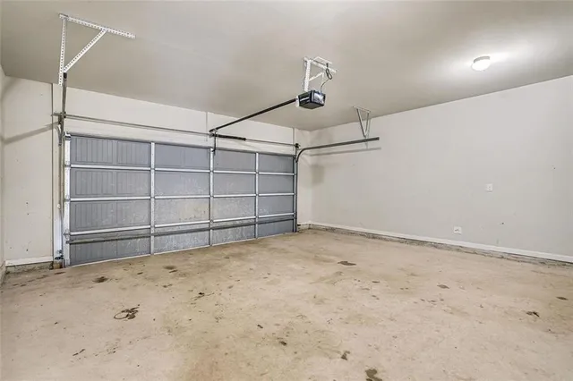 a view of a backyard with trees