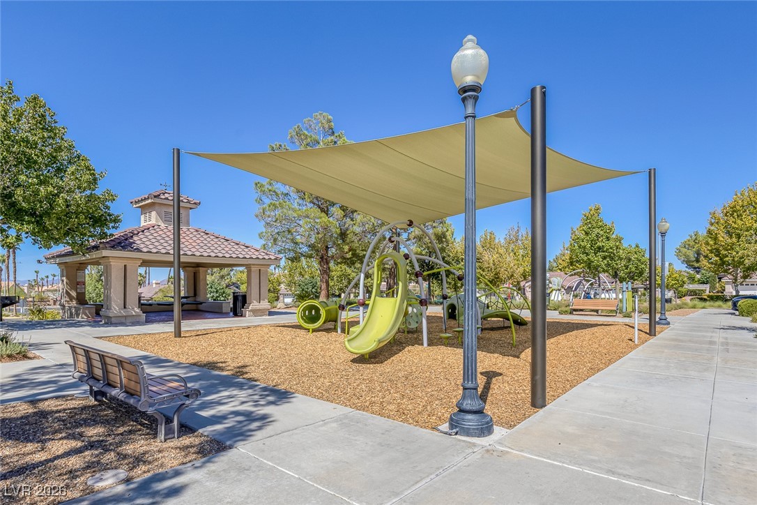 2427 Worchester Road Henderson, NV 89074 - Photo 34 of 35 Community playground featuring a gazebo and a patio