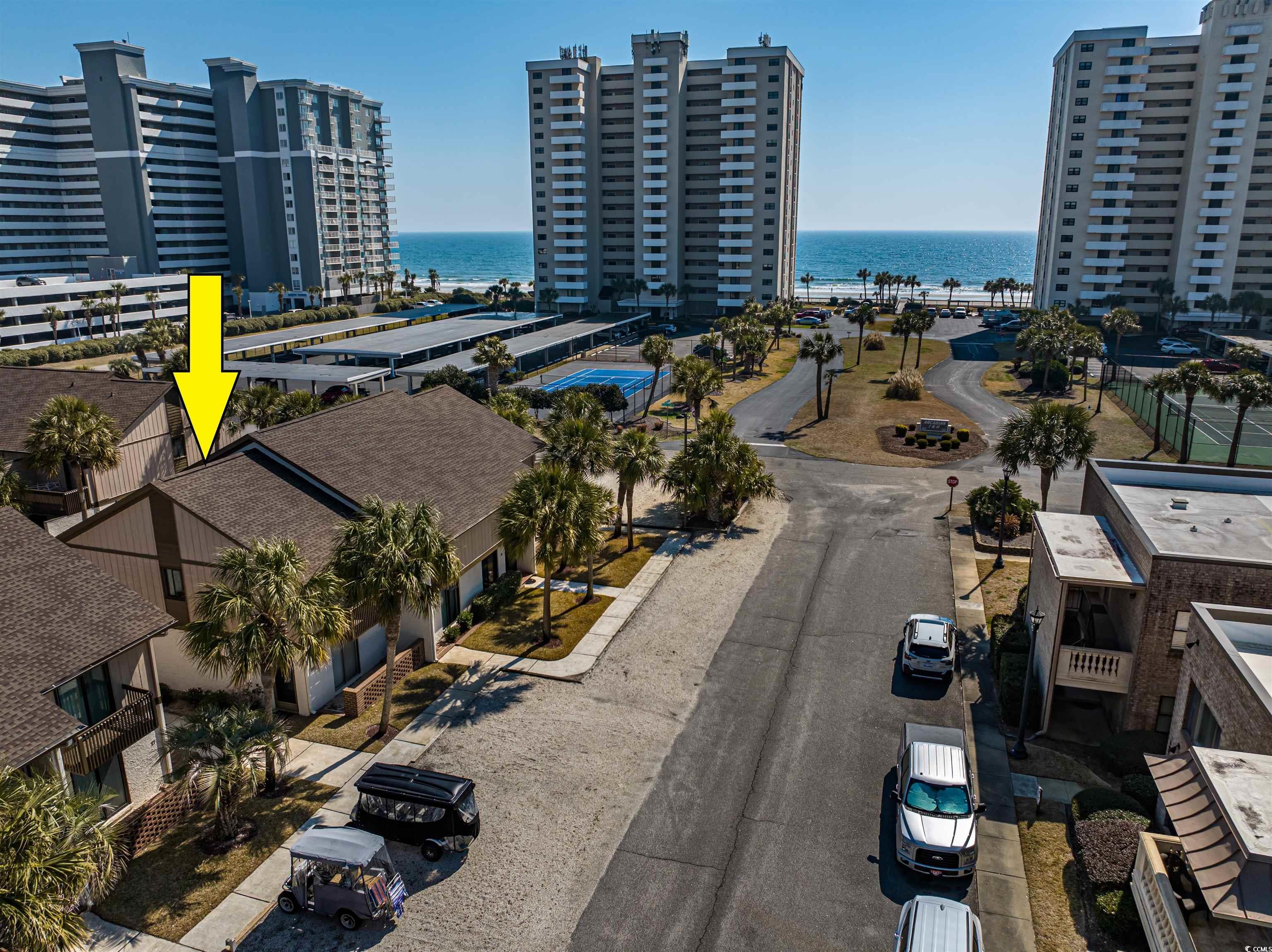 10200 Lakeshore Drive, Unit 16 Myrtle Beach, SC 29572 - Photo 13 of 36 Drone / aerial view with a water view and a city view