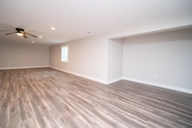 wooden floor in a room