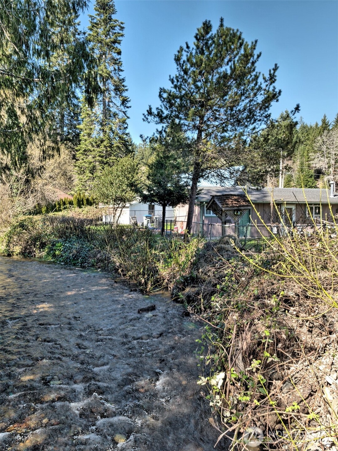 30 Brook Place Tahuya, WA 98588 - Photo 16 of 40 a backyard of a house with lots of green space