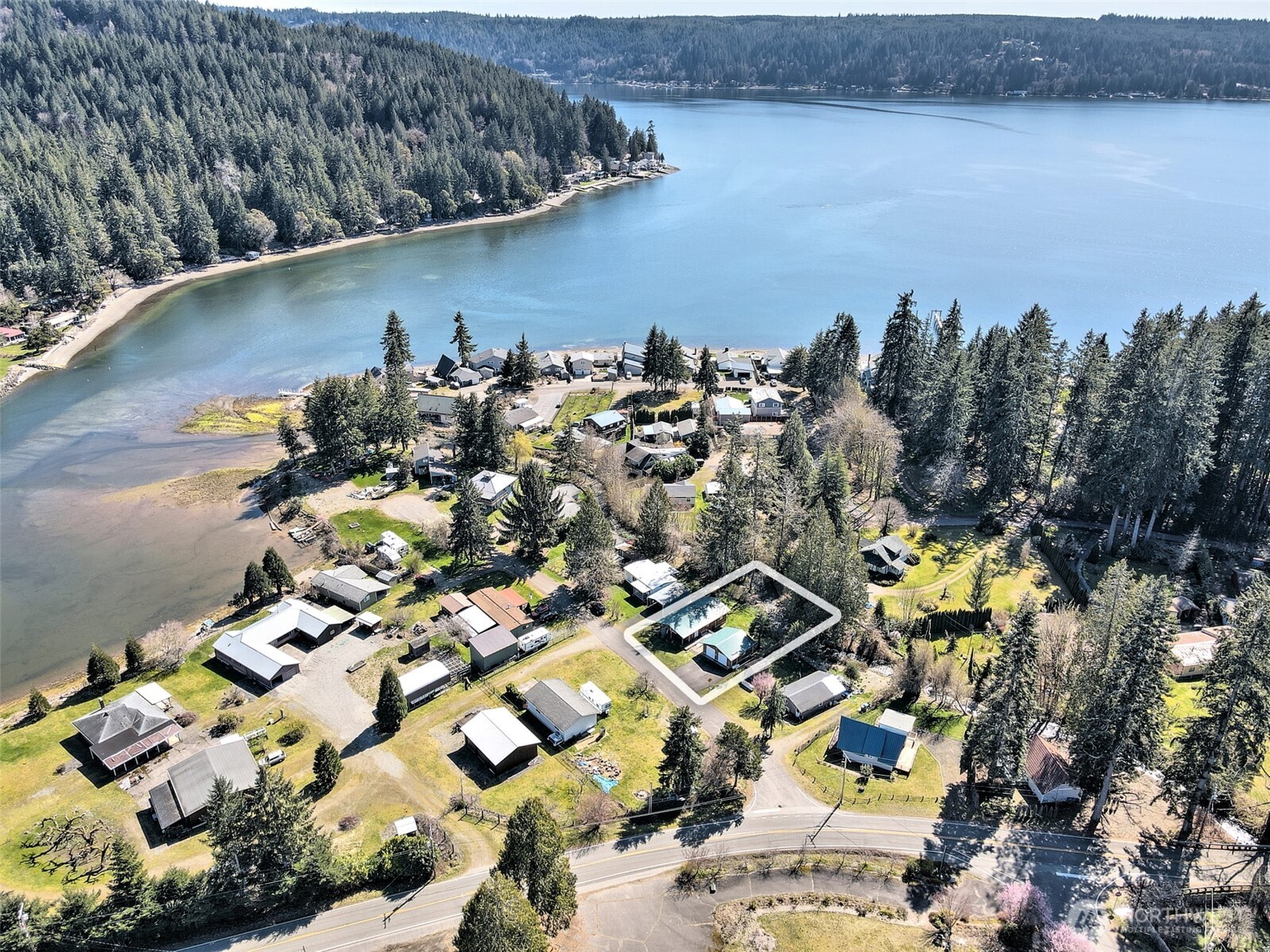 30 Brook Place Tahuya, WA 98588 - Photo 22 of 40 an aerial view of multiple house with outdoor space