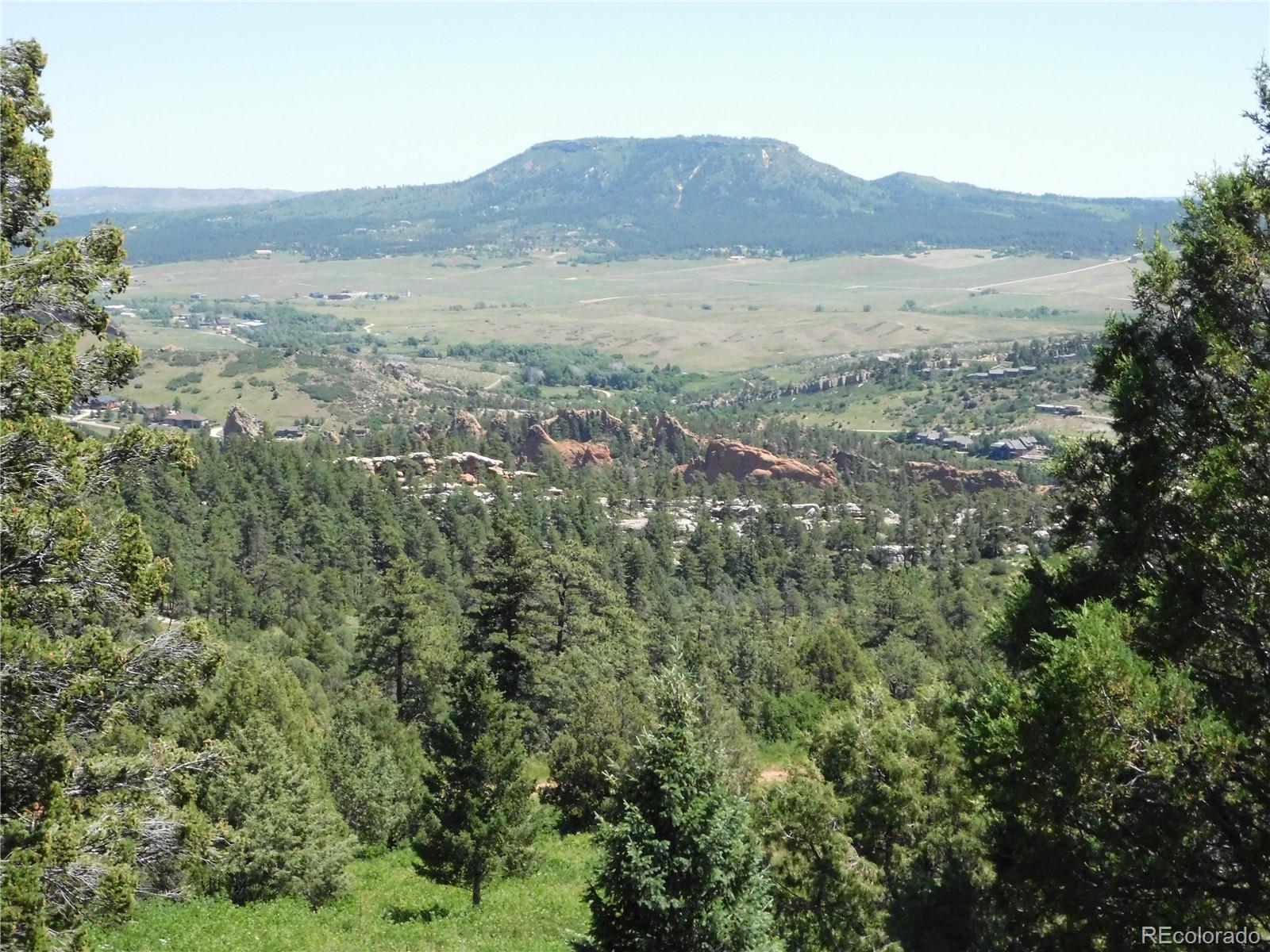 5900 Pawnee Road Larkspur, CO 80118 - Photo 33 of 45 a view of a forest with mountains in the background