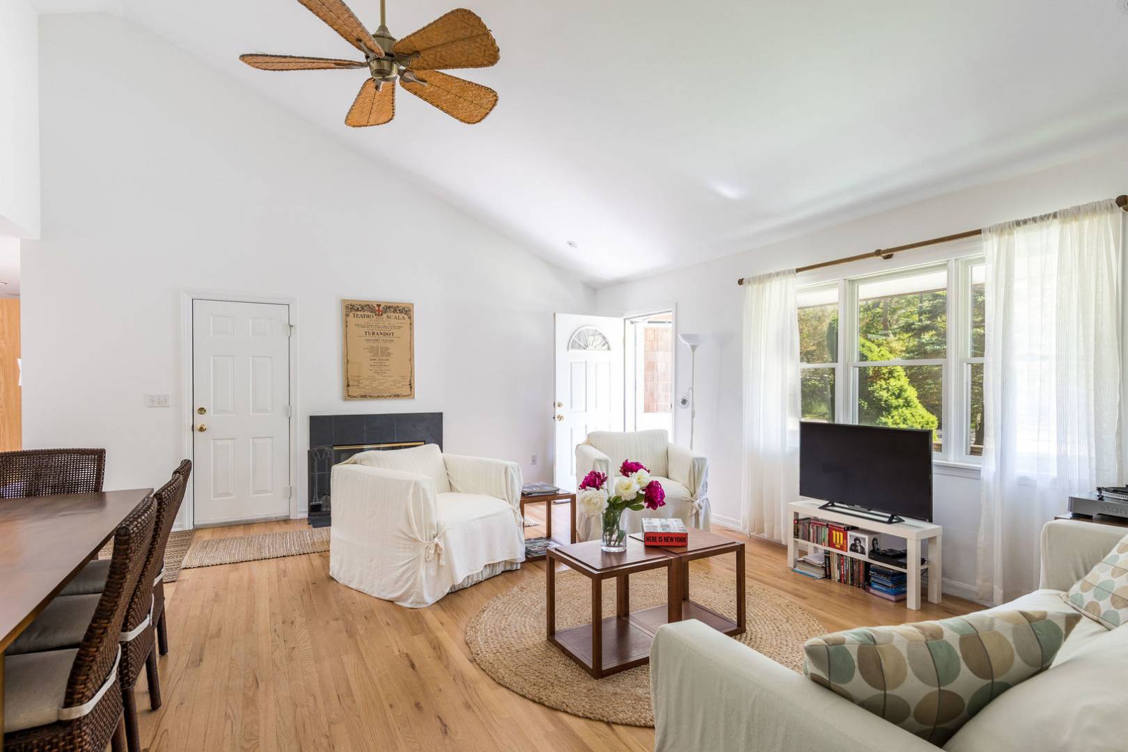 41 Sandra Road East Hampton, NY 11937 - Photo 6 of 16 a living room with furniture and a flat screen tv