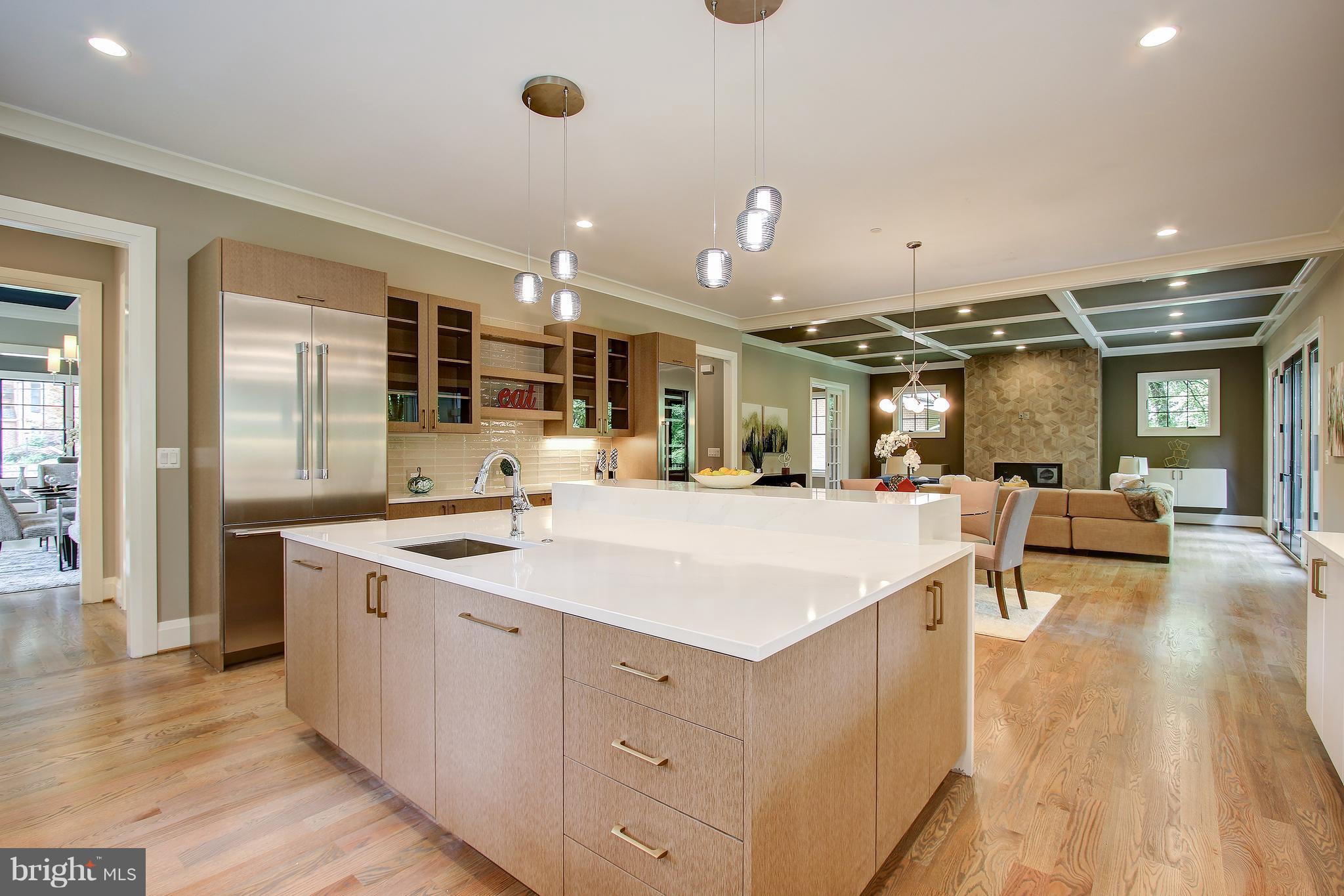 7005 Kenhill Road Bethesda, MD 20817 - Photo 8 of 24 a large white kitchen with a large window
