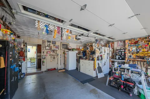 a view of a storage room with a lot of stuff