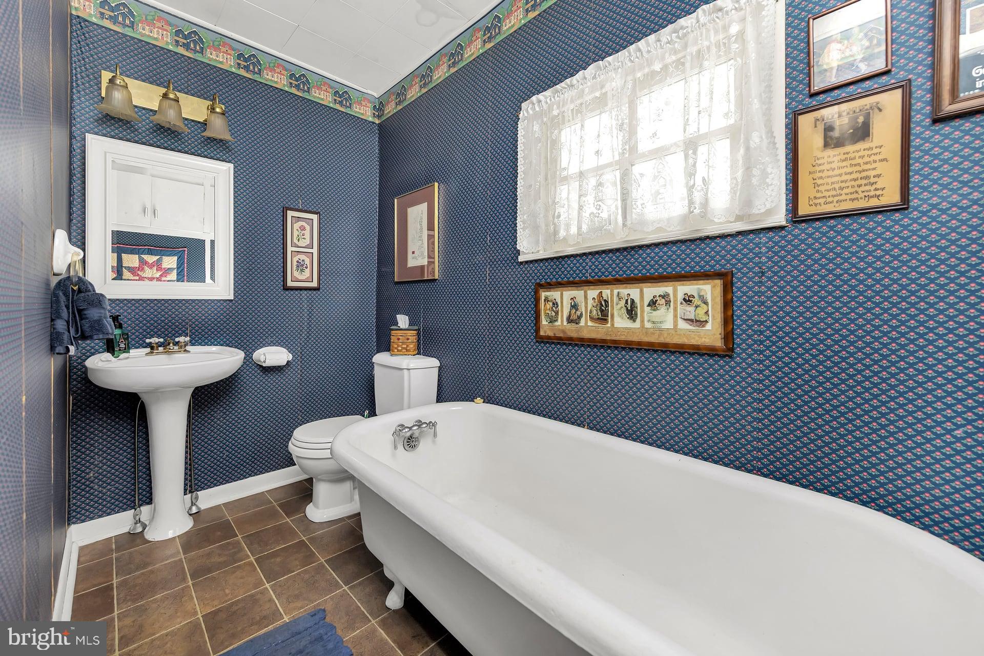 75 North Main Street Mullica Hill, NJ 08062 - Photo 18 of 35 First floor full bath with original claw ft. tub!