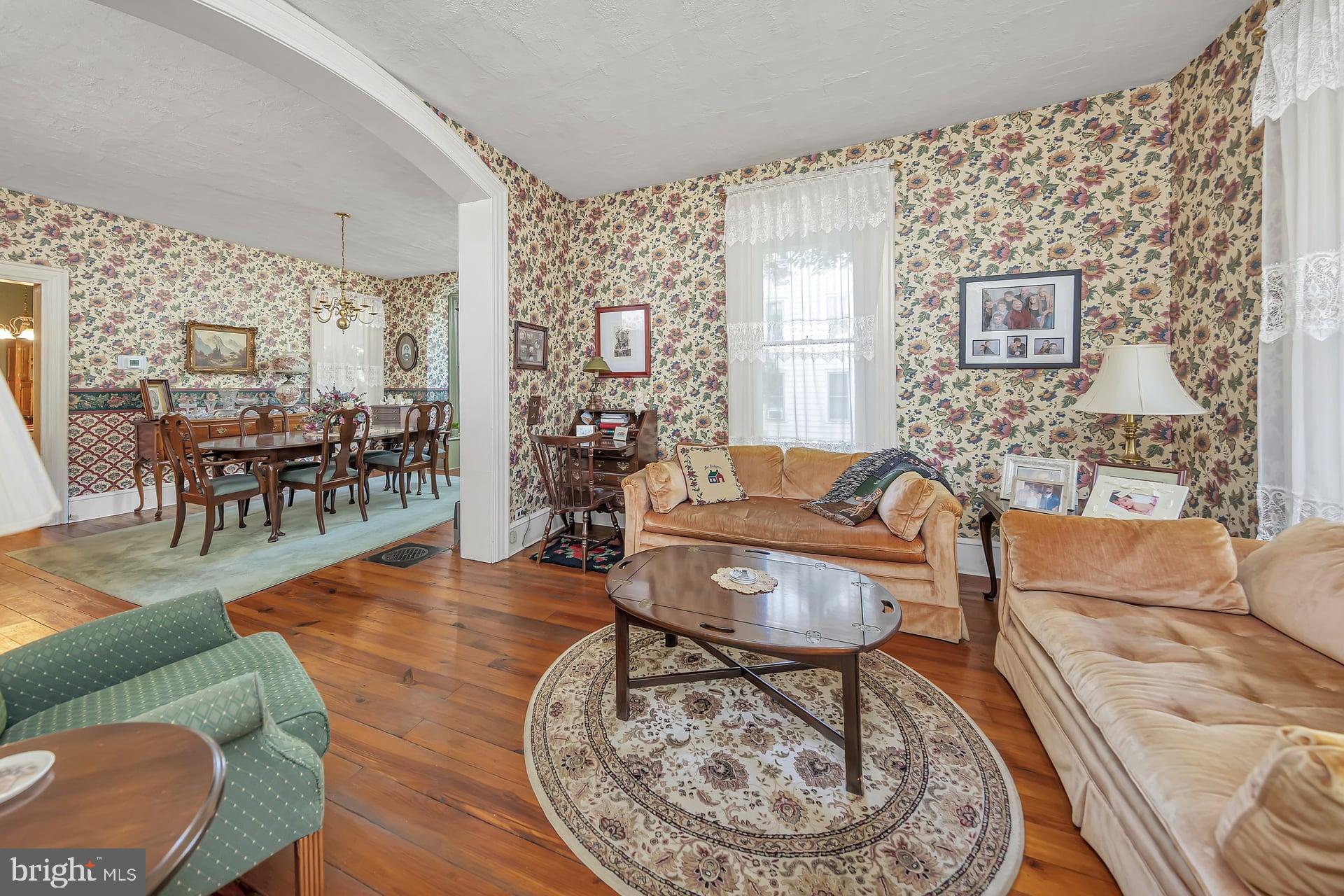 75 North Main Street Mullica Hill, NJ 08062 - Photo 9 of 35 Living and dining room with hardwood flooring!