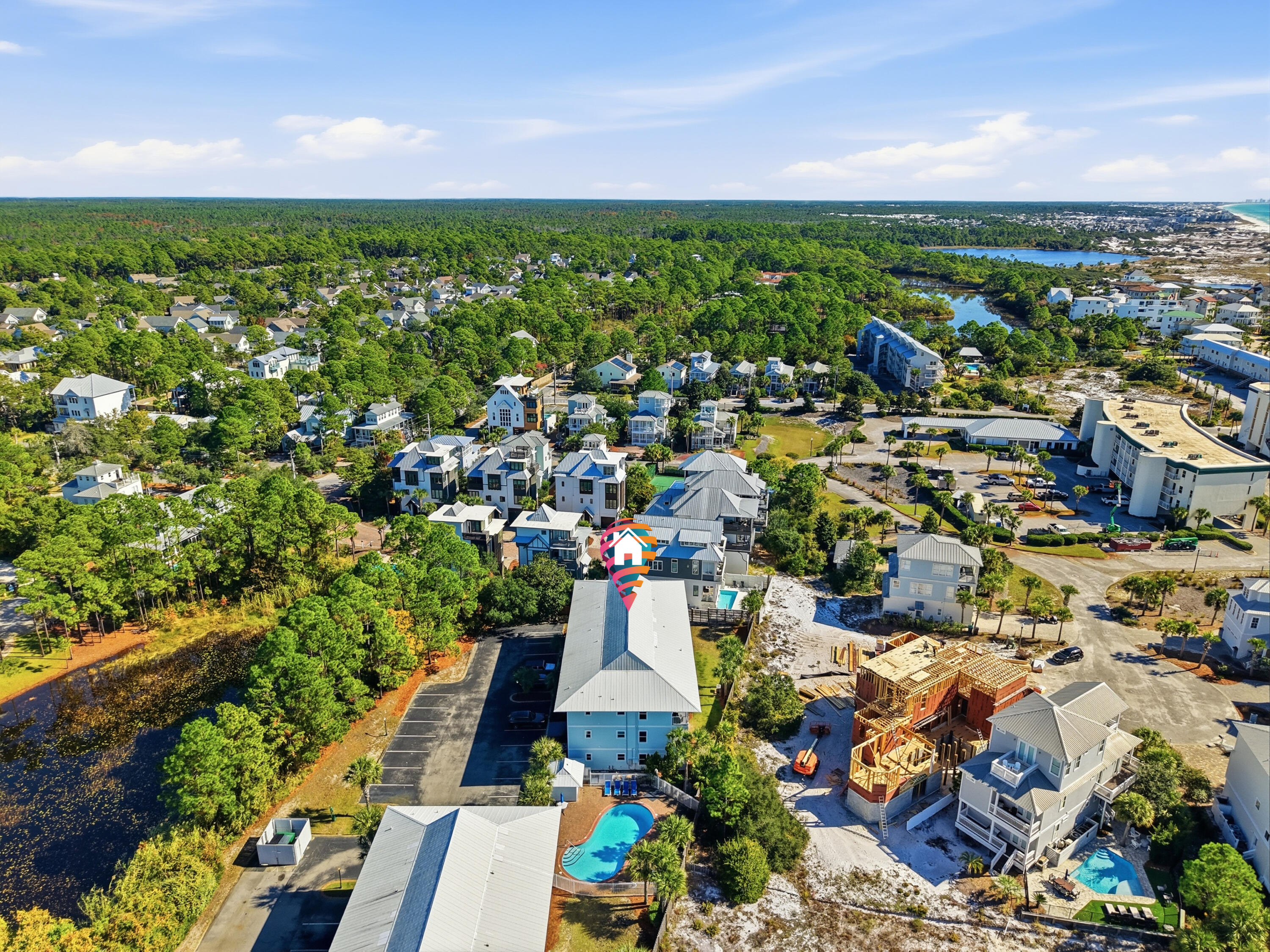 11 Beachside Drive, Unit 1214 Santa Rosa Beach, FL 32459 - Photo 24 of 28 11 Beachside Dr_ 1214 Drone - AWP Media