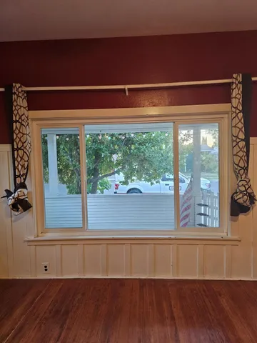 a view of front door