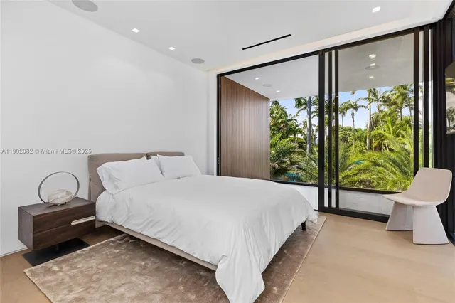 a view of a city and ocean view