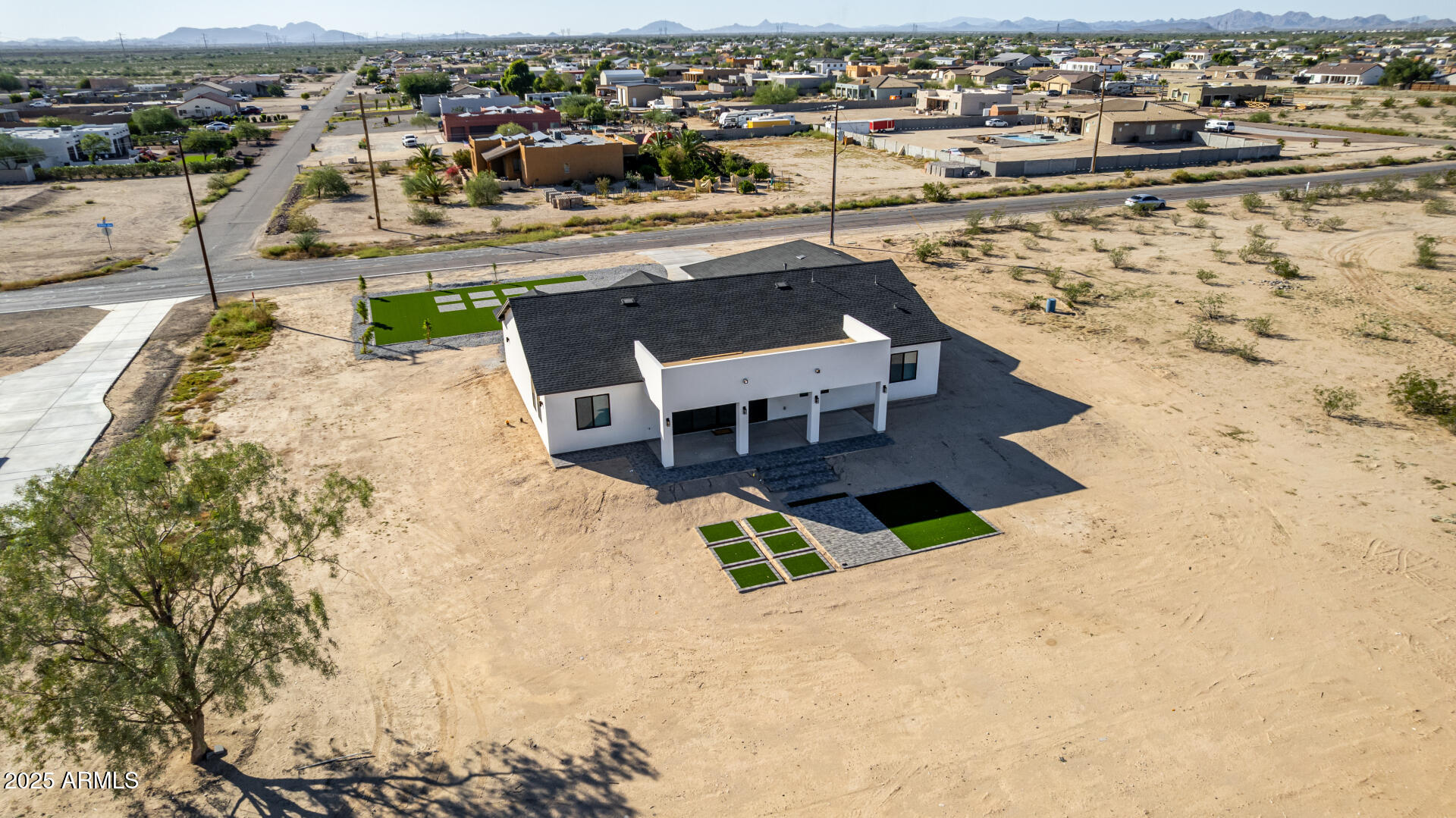 681 North Bruner Road Buckeye, AZ 85396 - Photo 56 of 60 an aerial view of residential houses with outdoor space