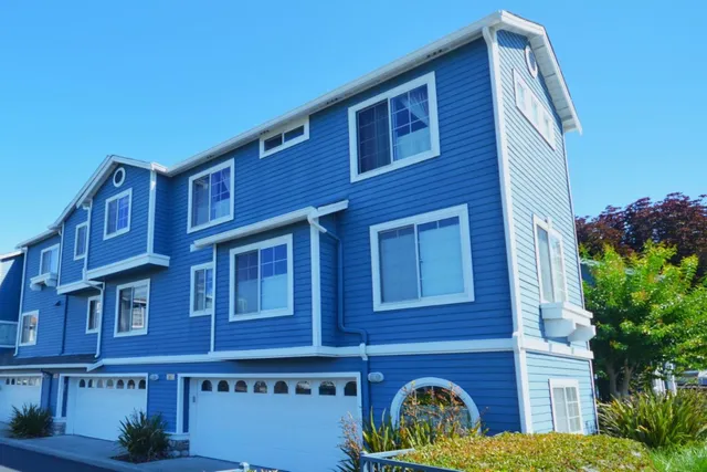 a front view of a house with balcony