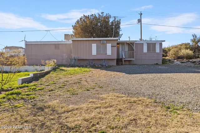 a backyard of a house