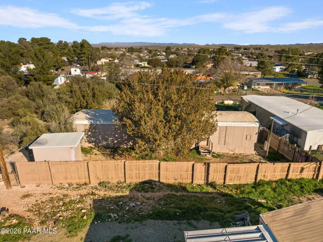 a view of a terrace with a garden