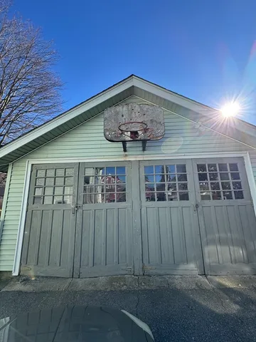 a living room with a couch and a table