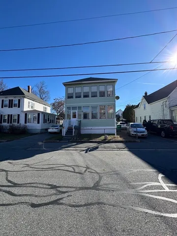 a view of a house with a patio