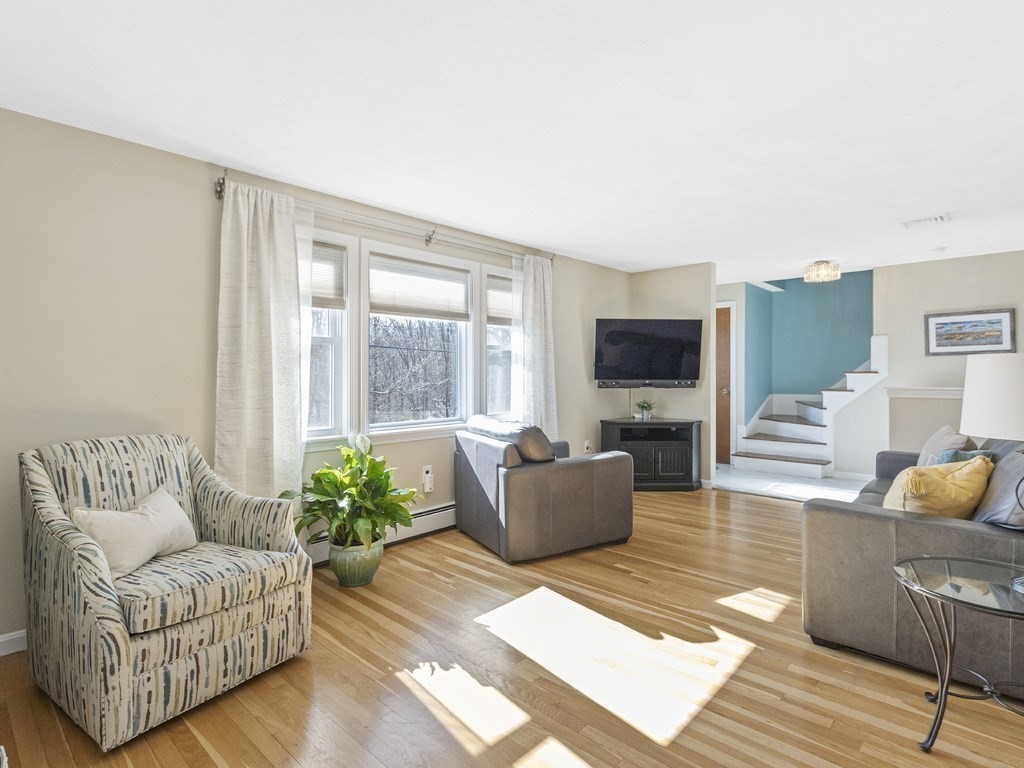 223 Hardy Pond Road Waltham, MA 02451 - Photo 11 of 38 a living room with furniture and a flat screen tv