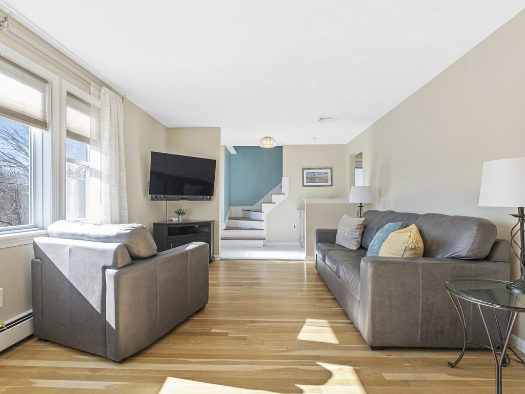 223 Hardy Pond Road Waltham, MA 02451 - Photo 12 of 38 a living room with furniture and a flat screen tv