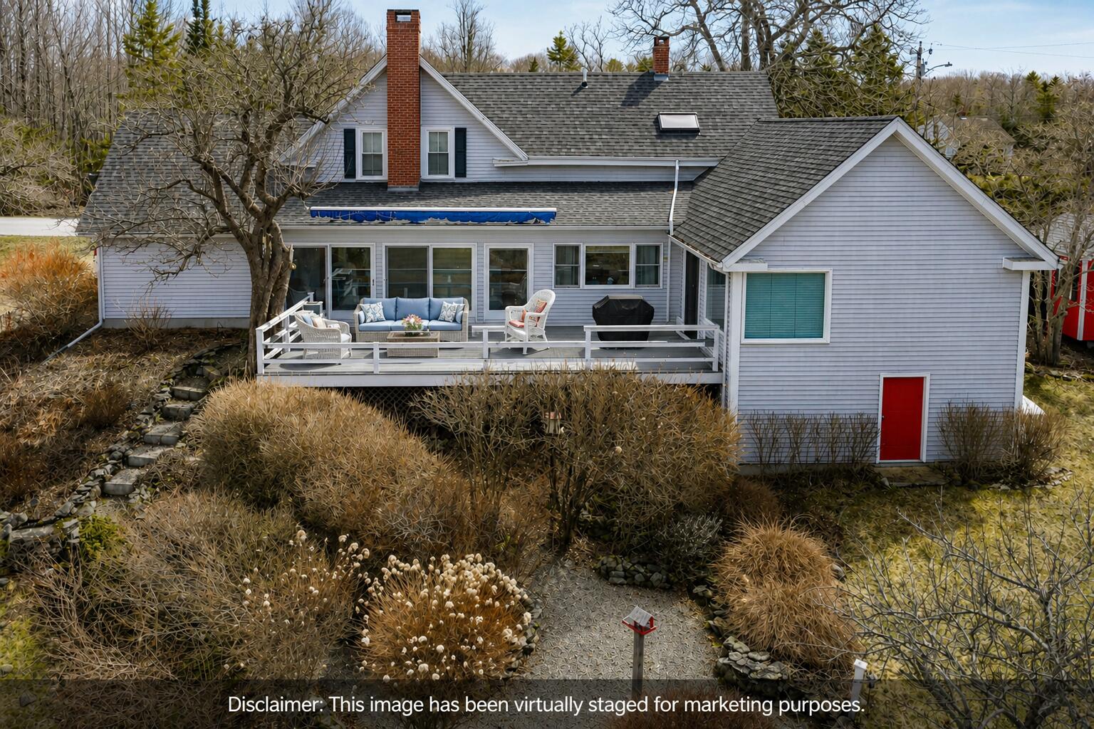 1052 Meadow Pond Road Islesboro, ME 04848 - Photo 5 of 37 Back of home