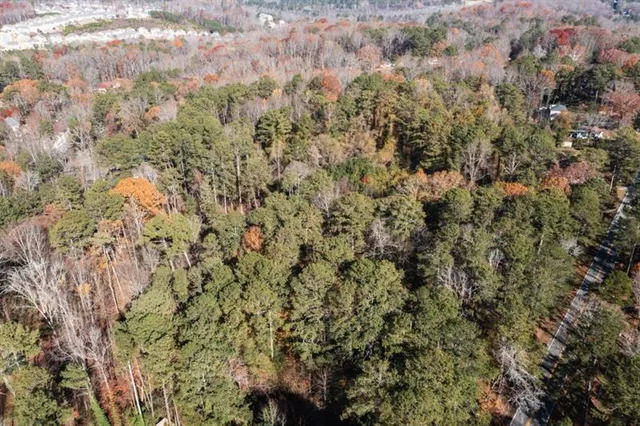 an aerial view of multiple house