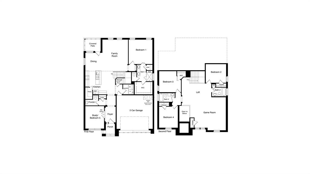 133 Hugo Court Rhome, TX 76078 - Photo 40 of 40 a picture of a floor plan