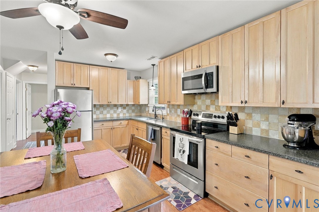 194 Poplar Road Aylett, VA 23009 - Photo 13 of 48 Kitchen featuring wood-finish cabinetry, stainless