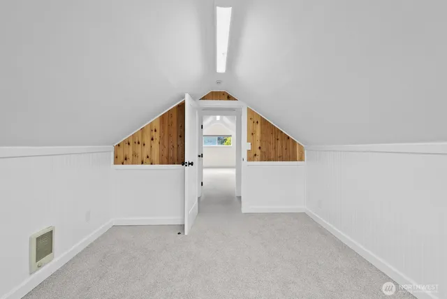 a view of hallway with stairs