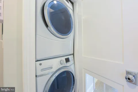 a close view of a washer and dryer