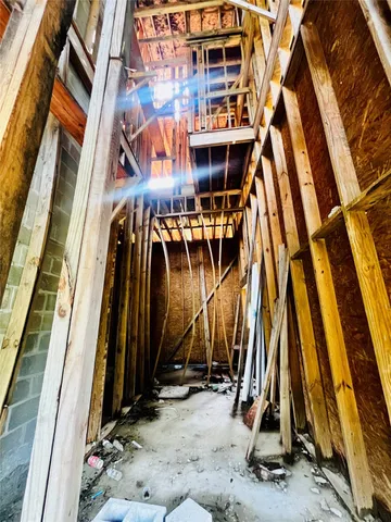 a view of under an umbrella