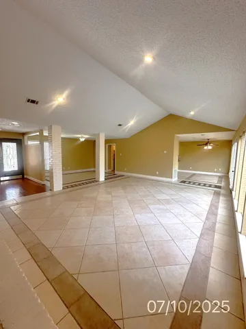 a view of an empty room