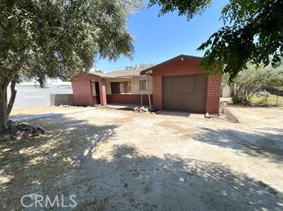 a backyard of a house
