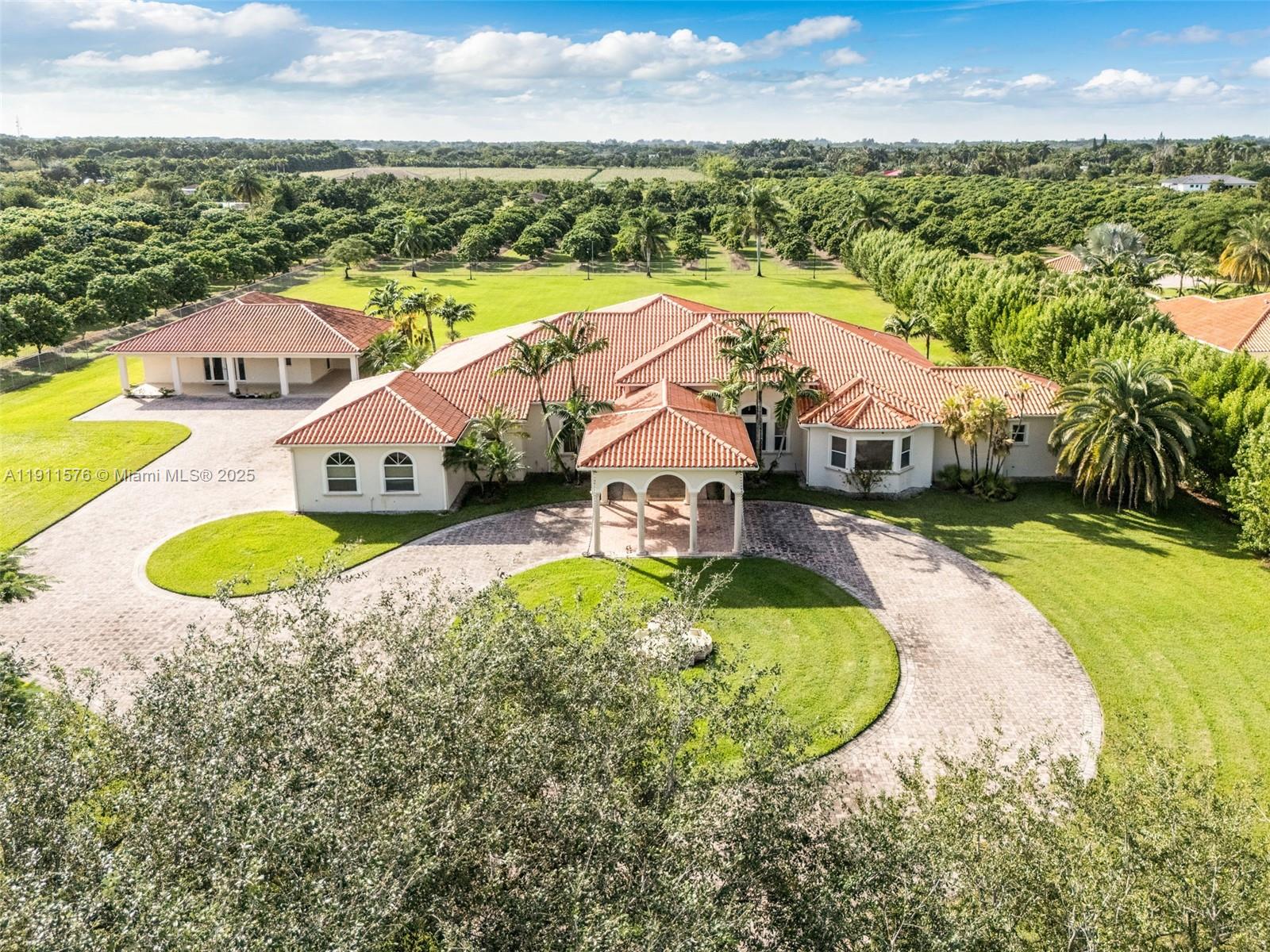 15050 Southwest 179th Avenue Miami, FL 33196 - Photo 4 of 46 an aerial view of residential houses with outdoor space and swimming pool
