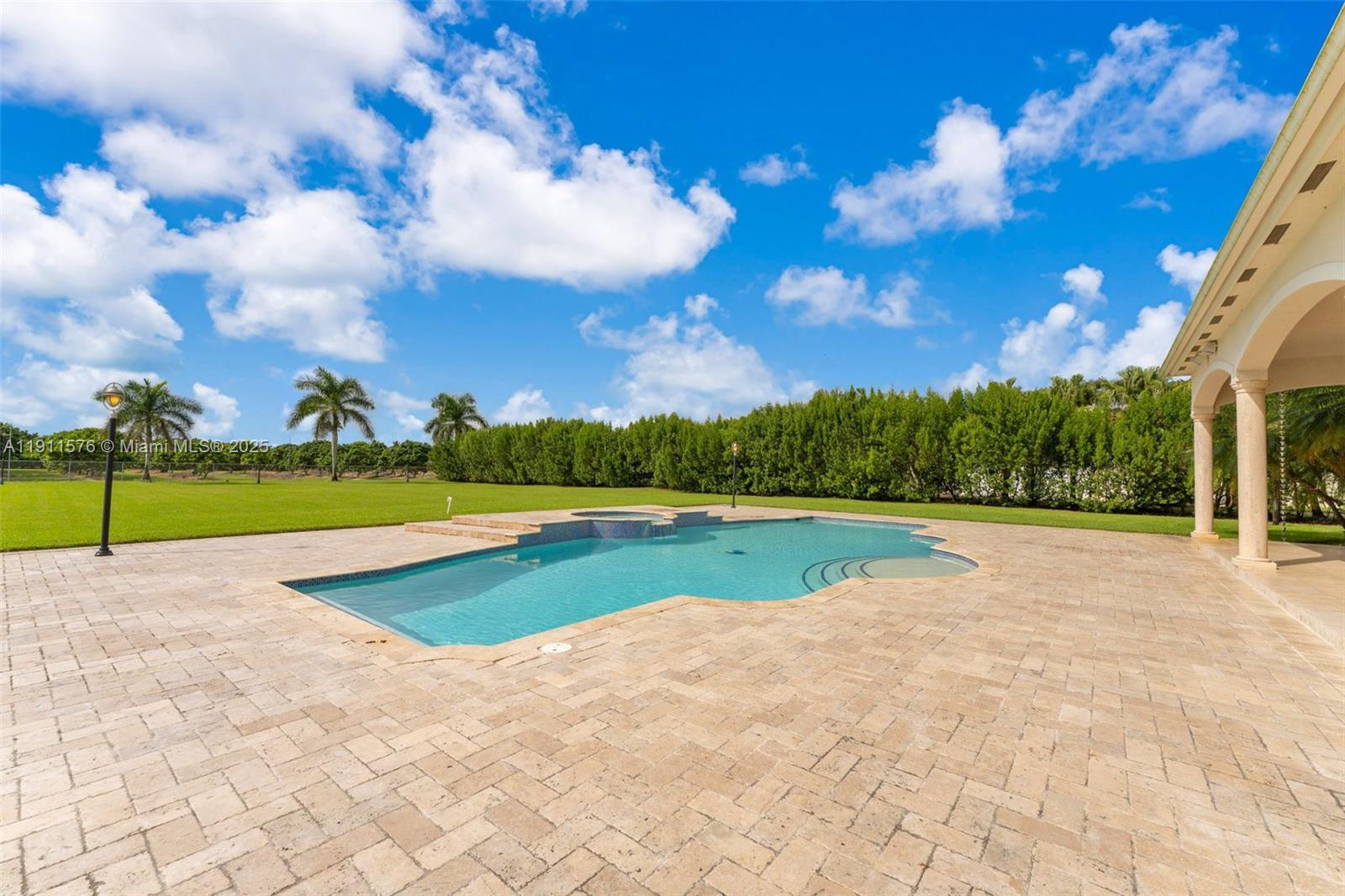 15050 Southwest 179th Avenue Miami, FL 33196 - Photo 44 of 46 a view of a swimming pool and a yard