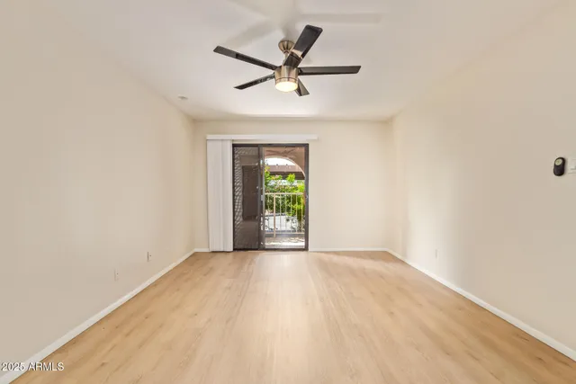 a view of a window in a room