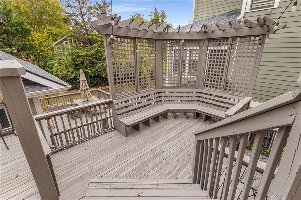 280 Sutherland Place Northeast Atlanta, GA 30307 - Photo 36 of 66 a view of a balcony with wooden floor