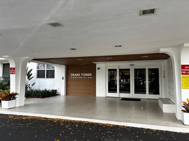 a front view of a house with a sitting area