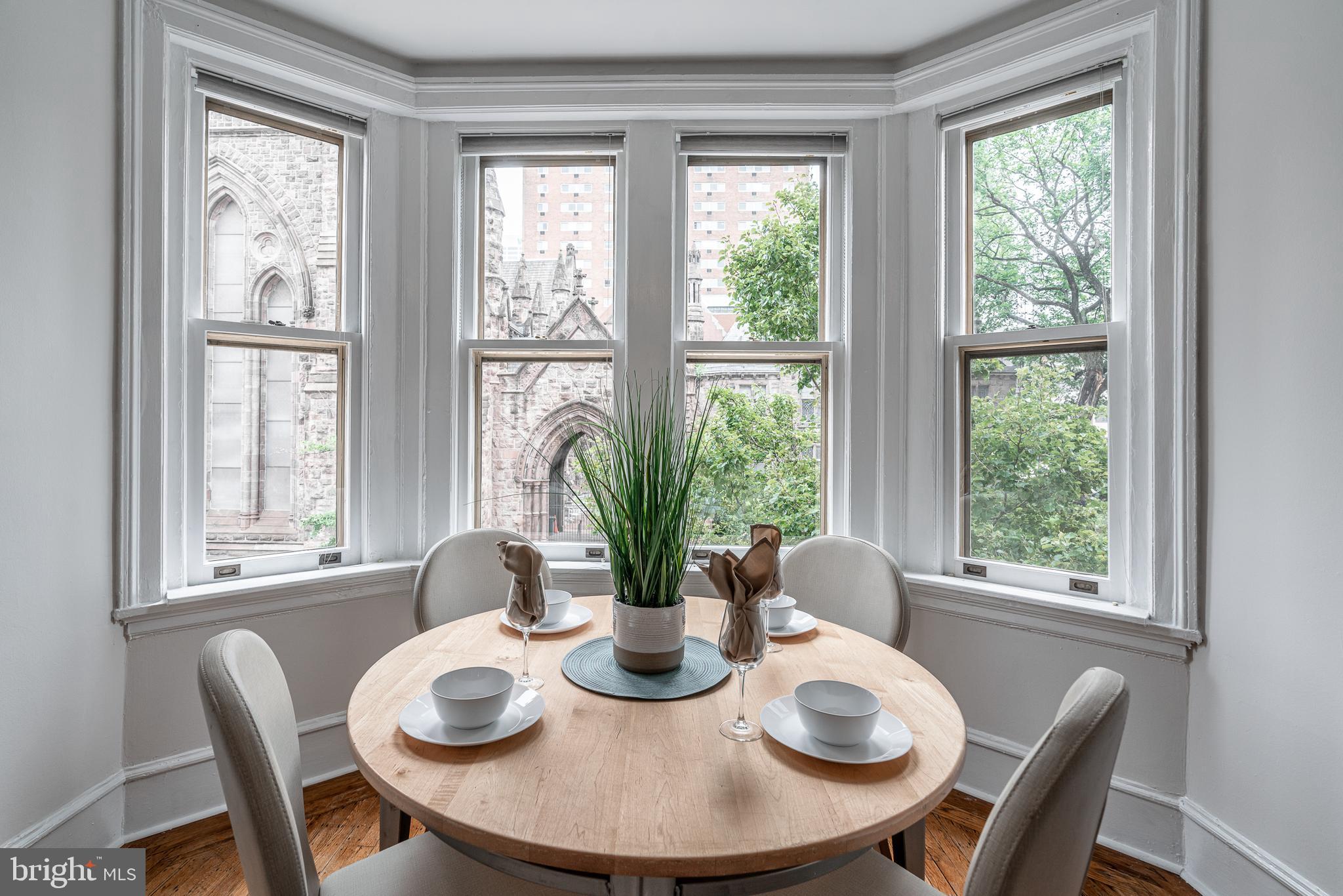 2201 Chestnut Street, Unit 204 Philadelphia, PA 19103 - Photo 11 of 24 Beautiful bay window view