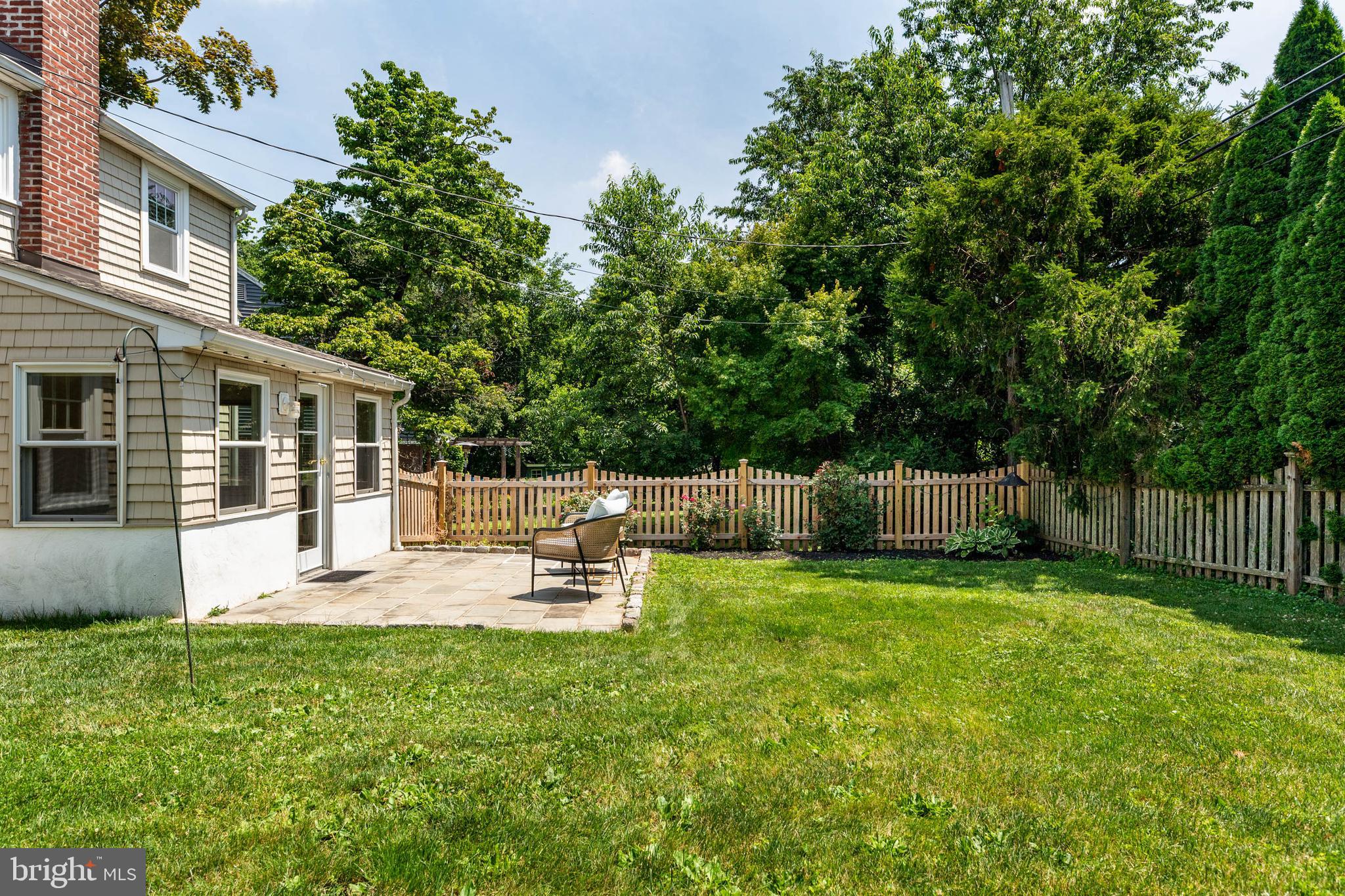 393 Grange Road Wayne, PA 19087 - Photo 26 of 31 Back yard with patio