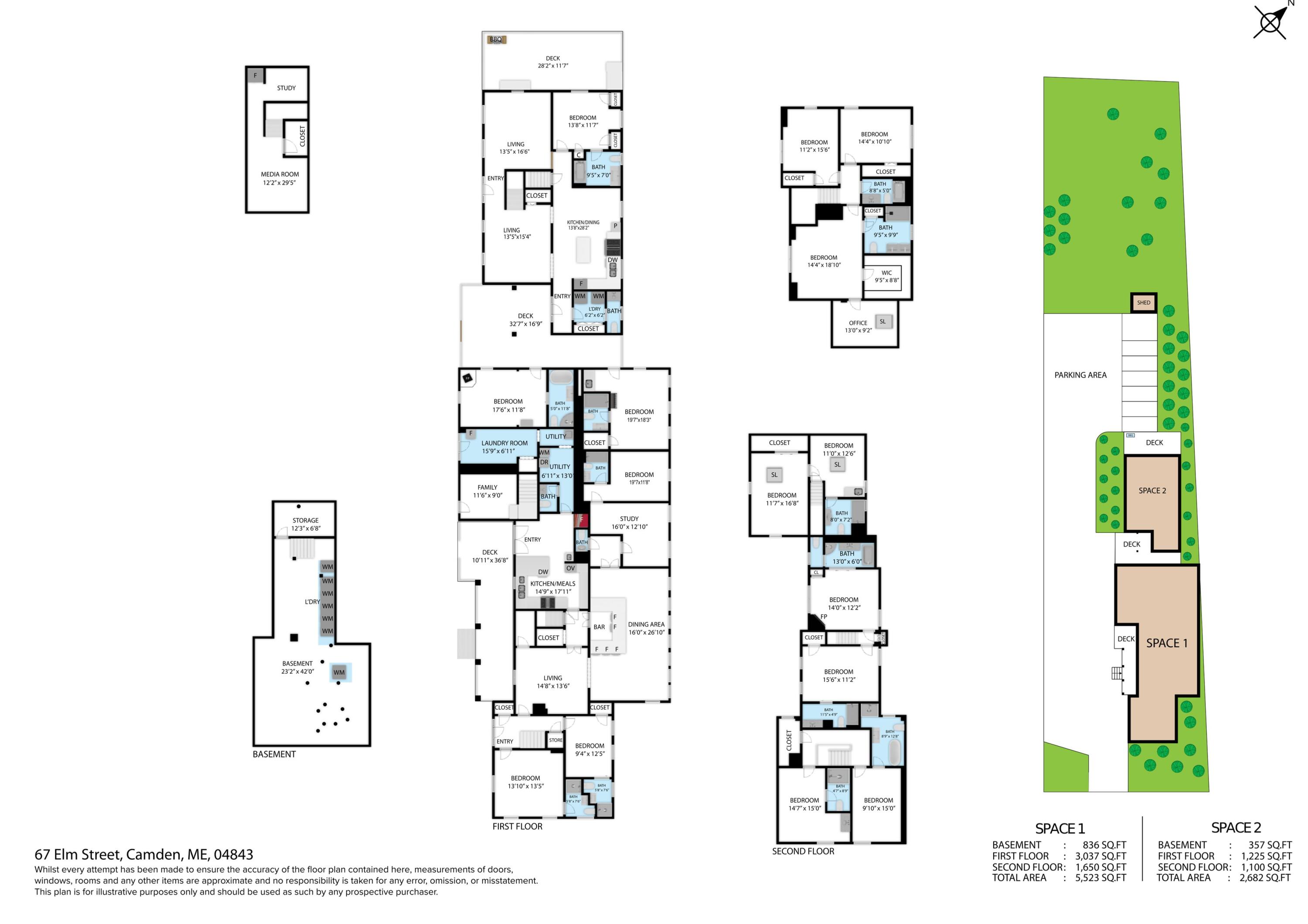 67 Elm Street Camden, ME 04843 - Photo 53 of 53 Floor Plan
