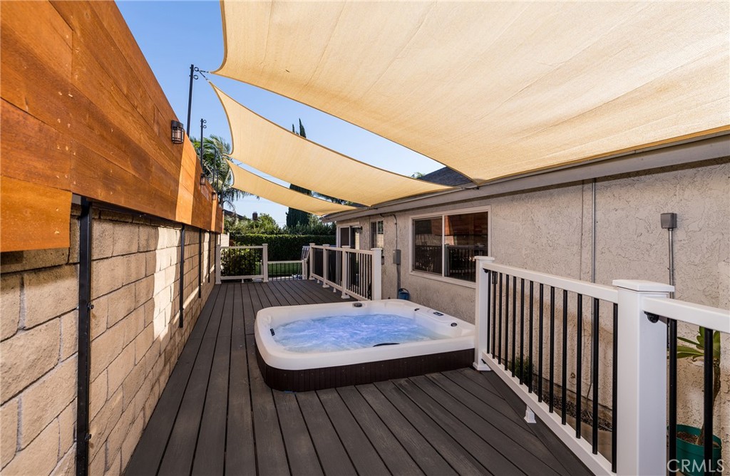 6667 King Street Chino, CA 91710 - Photo 20 of 21 a view of balcony with wooden floor and seating space