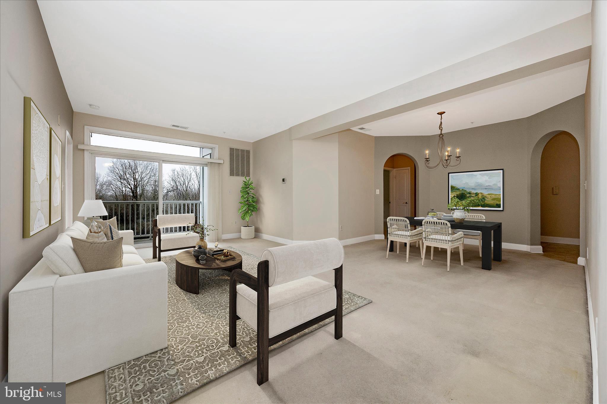 Living Room Virtually Staged