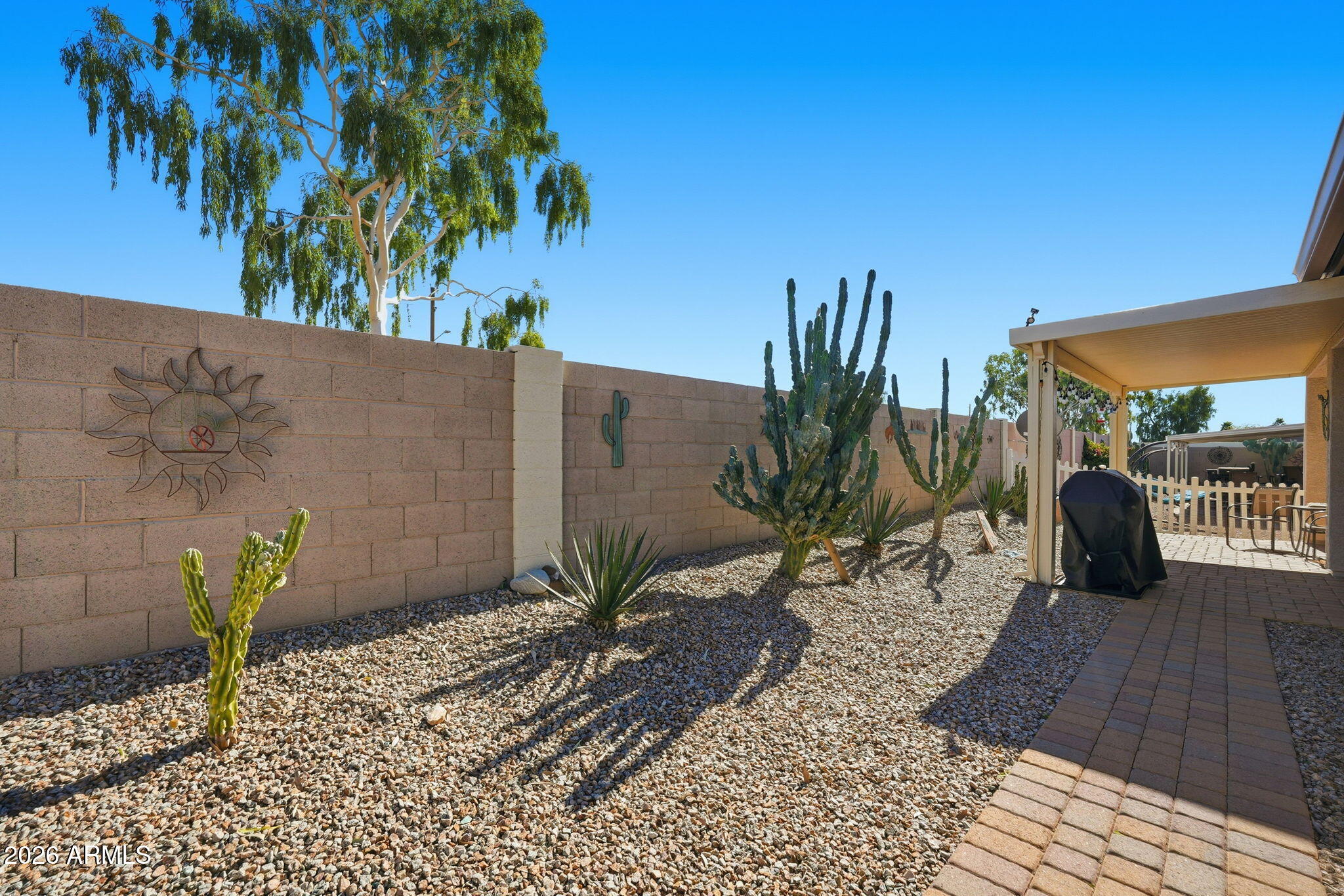 2101 South Meridian Road, Unit 164 Apache Junction, AZ 85120 - Photo 20 of 29 a view of a backyard